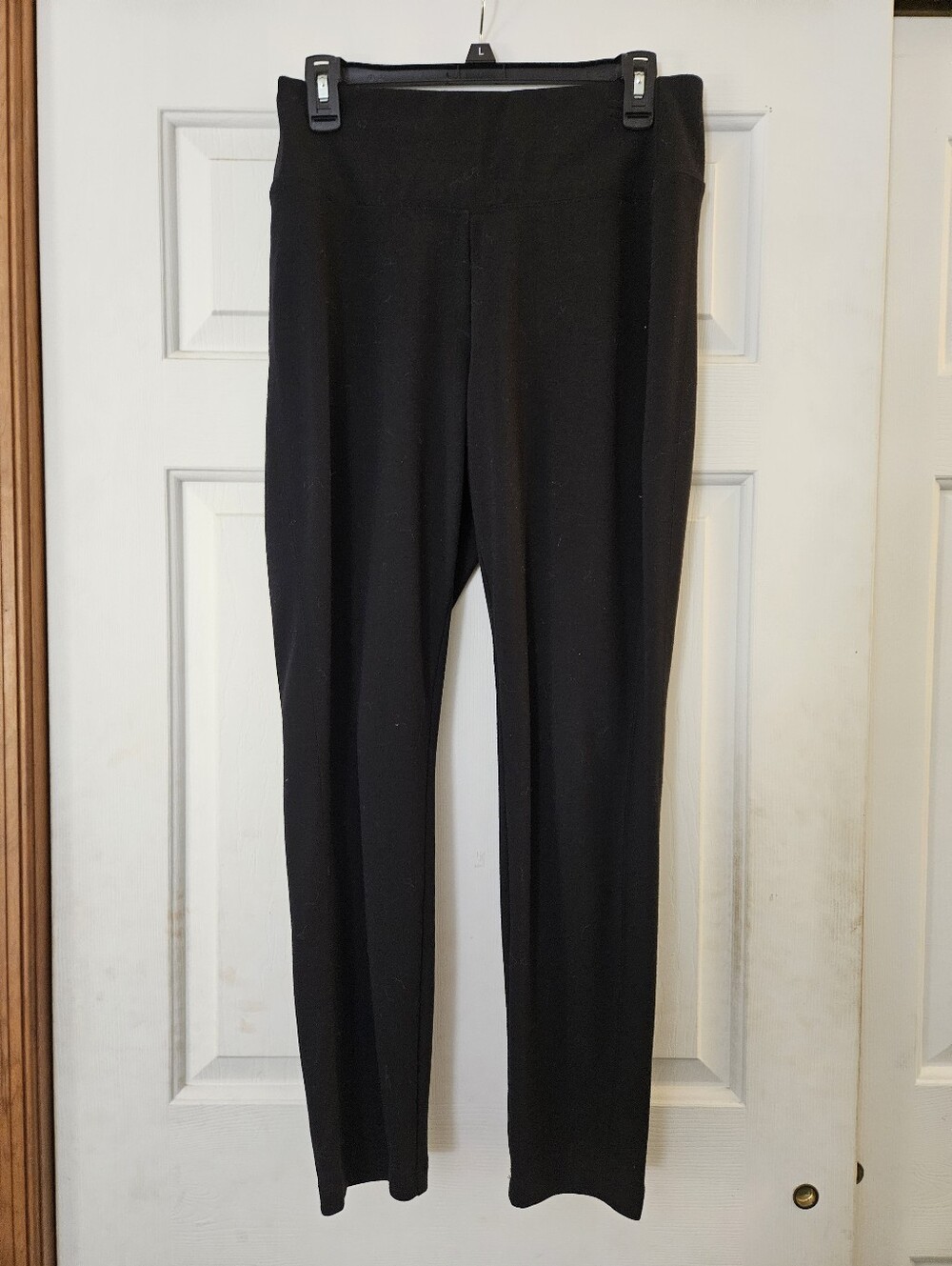 Apt. 9 Black Ponte Skinny Pull-On Pants L